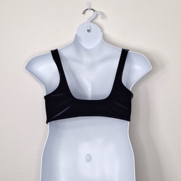 Aerie Velvet Scoop Bralette Sz XL Pullover Whimsigoth Boho Layering - Picture 4 of 13